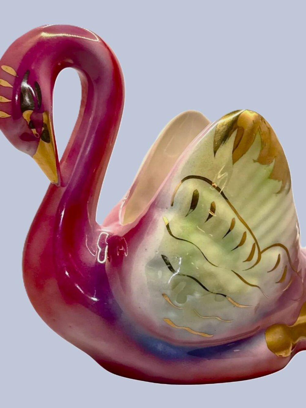 Vintage 1950’s Ceramic Swan Planter - Picture 6 of 7